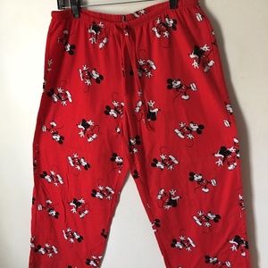 Mickey Mouse Pajama Bottoms Women's Drawstring